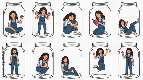 Woman in the jar