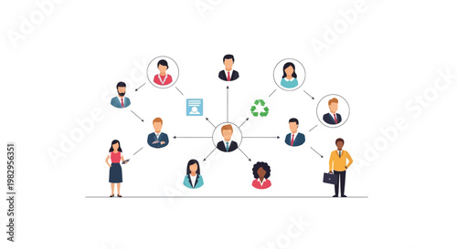 Business Network Connection: People, Teamwork, Collaboration, Strategy, and Growth