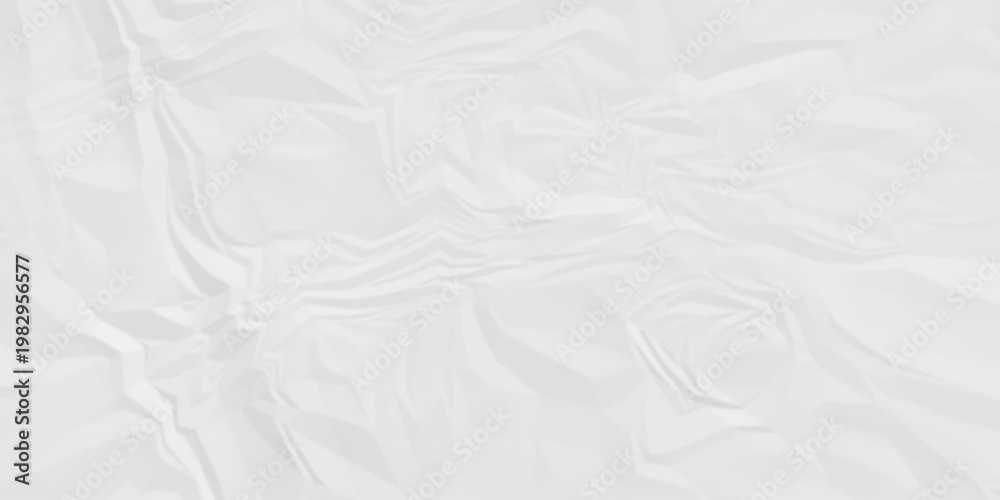 Fototapeta premium Wave gray aged ripped wrinkle effect paper. Abstract grunge pattern rough page design. Crumple blank paper textured, business paper texture creased soft white background. 