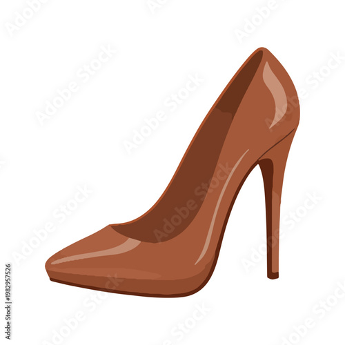 Brown High Heel Stiletto Pump