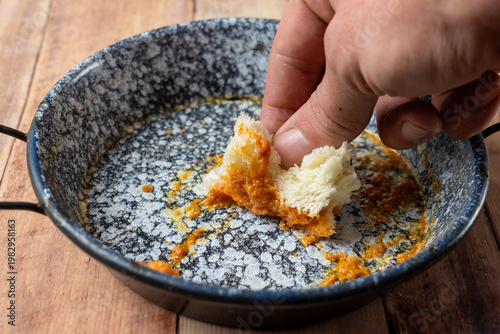 Last Bite Food Minimal Poverty Concept