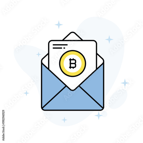 Ethereum Mail  Vector Fill outline Icons Eps 10 File
