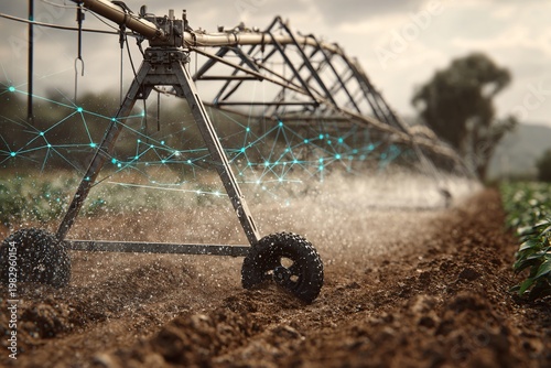 Smart agriculture irrigation system with digital network connectivity