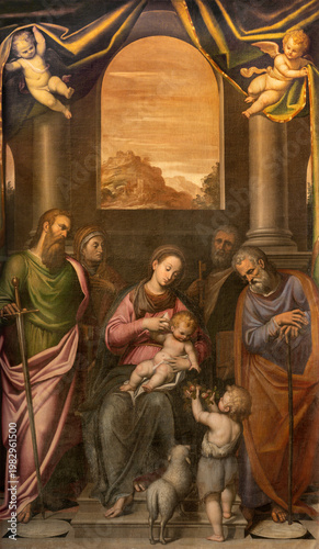 MONZA, ITALY - MARCH 19, 2026:  The painting of Madonna delle Late -  Madonna...