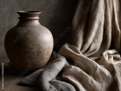 Warm minimalism with earthy tones and soft textures 