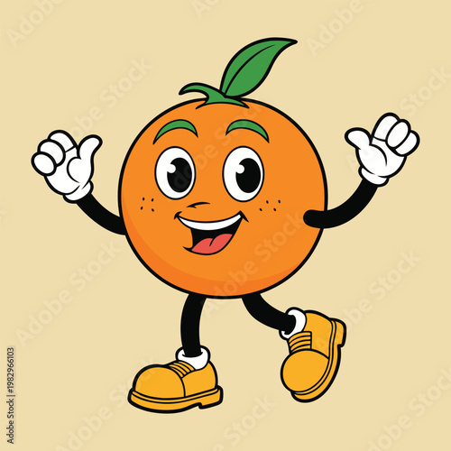 A funny vector illustration of a happy cartoon boy with a big smile holding a pumpkin as a fun art design for children and kids