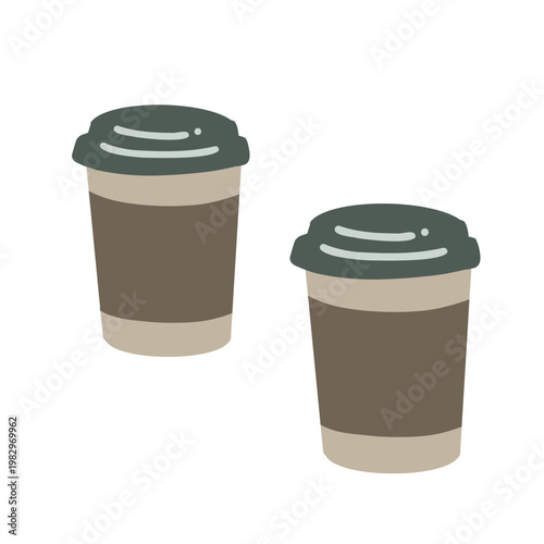 コーヒー　２つのホットドリンク