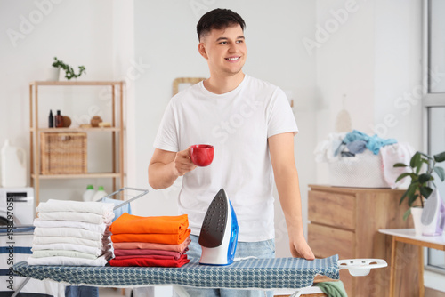 Handsome young happy man wi...