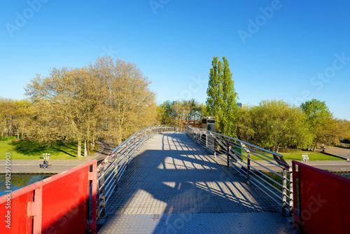 La Villette park in Paris city