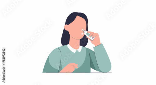 Woman applying face cream for skincare routine.