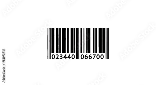 Vector illustration of barcode on a transparent background