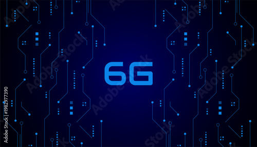 concept of technology 6G mobile network , New generation telecommunication, high-speed mobile Internet,	
