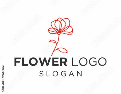 Logo about Flower on a white background. created using the CorelDraw application.
