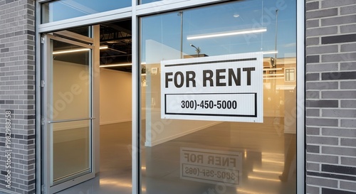 Commercial Real Estate Space Available for Rent in Modern Office Building.