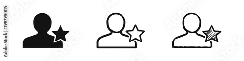 Premium Account and Star User Interface Icons
