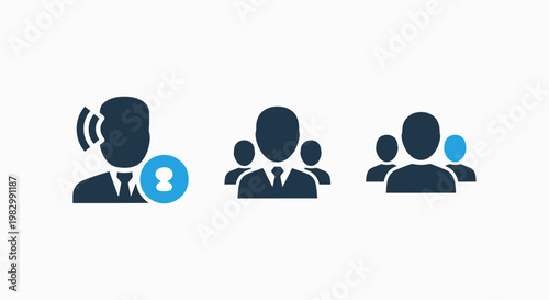 User access and group icons: secure login team connected people with login icon network icon access control user management digital security user profile online access collaboration tool