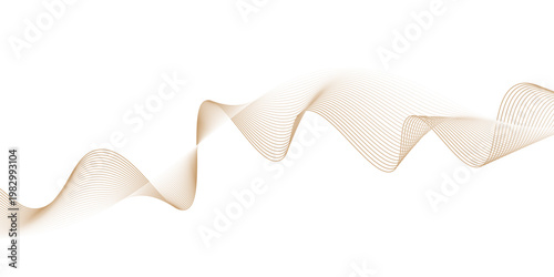 Abstract brown wave line, Dynamic flowing wave lines design element,  brown wave curve liner minimalist concept poster illustration,  motion, pattern, smooth, graphic, vector, clean, design,