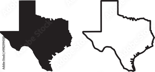 Black and white of two stylized map outlines of africa and south america with jagged edges