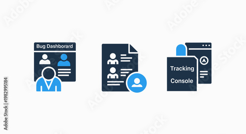 Human resources management and tracking console icons with resources tracking management dashboard personnel recruitment employees document business analysis reporting administration