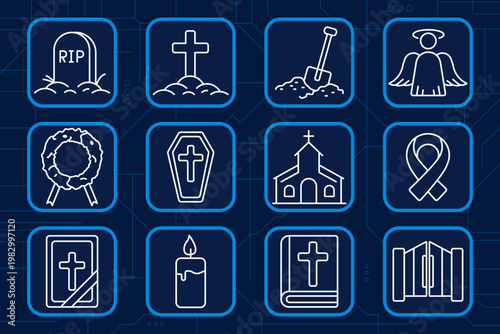 Home Appliances set icon. Oven cooker, steam iron, air conditioner, stand mixer, refrigerator, coffee machine, speakers set, kettle teapot, blender, radio device, toaster, hair dryer