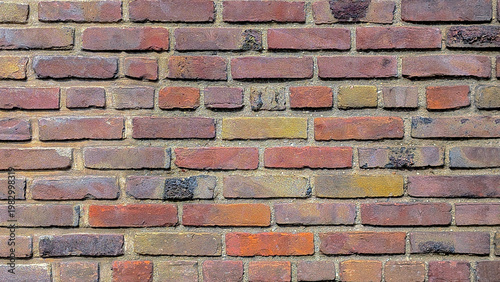 the old red brick wall