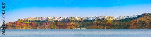 фотографія Panorama of Oia, Santorini island, Greece