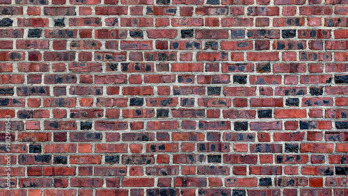 the old red brick wall