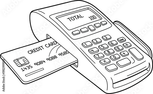 Credit card reader and card point of sale system