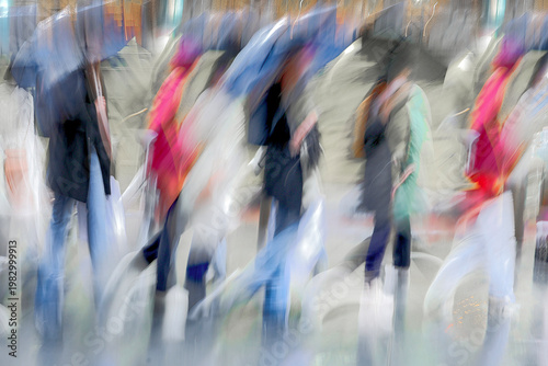 rainy day motion blur