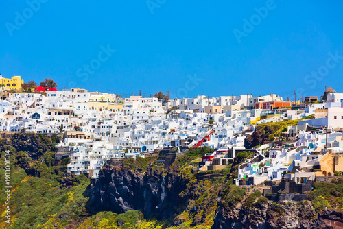 panorama of Imerovigli , Santorini, Greece