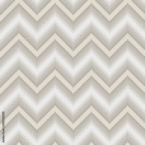 Neutral Chevron Textile Design Beige And Gray Zigzag Pattern