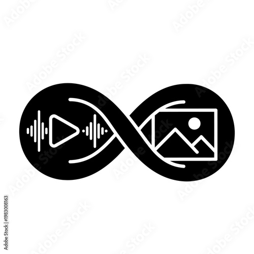 Infinite Media and Sound Control Illustration