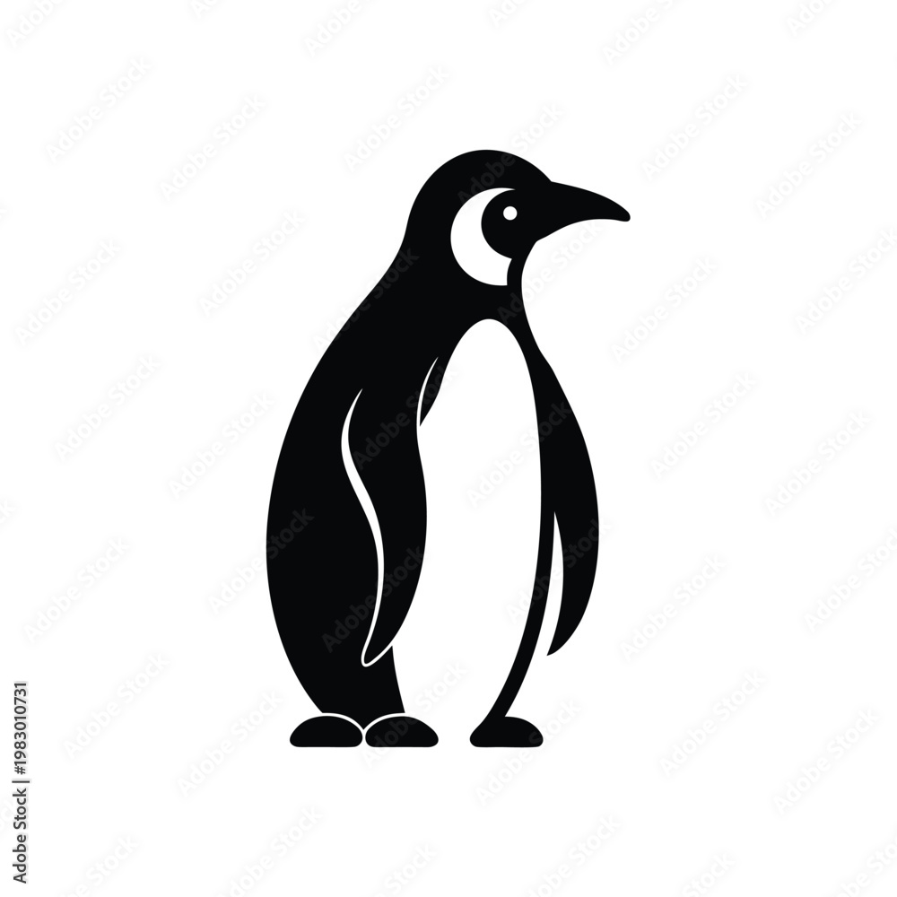 Obraz premium Simple Penguin Graphic Design