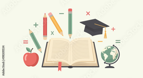 Education Learning School Book Open.