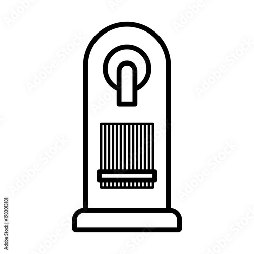 capsule coffee machine icon outline illustration