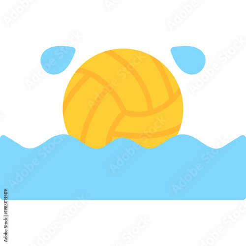 Water Polo Icon Vector Element