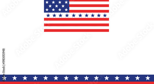 American flag stars and stripes symbol.