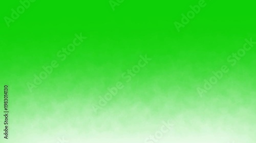 Fog Mist Effect on Bright Green Screen Background, Floating Atmospheric Smoke Overlay 4K