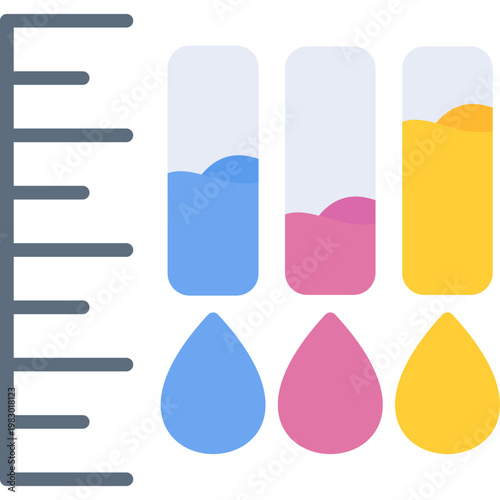 Ink Level Icon Vector Element