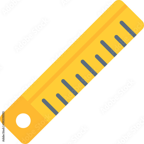 Ruler Icon Vector Element