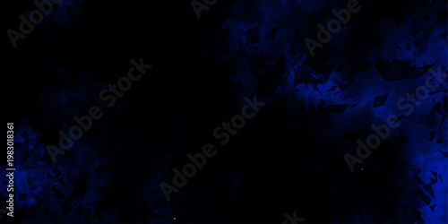 Abstract fractal art background motion Fantastic outer view for web design image with place for text Template. space, vector. Blue geometric technological presentation background with copy space.	