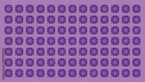 Purple geometric seamless pattern, abstract repeating star shapes, layered violet design, modern digital background texture