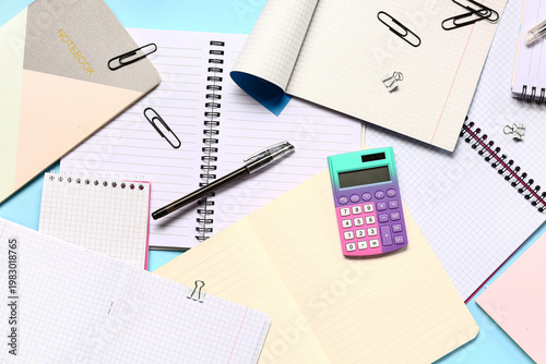 Modern calculator with stat...