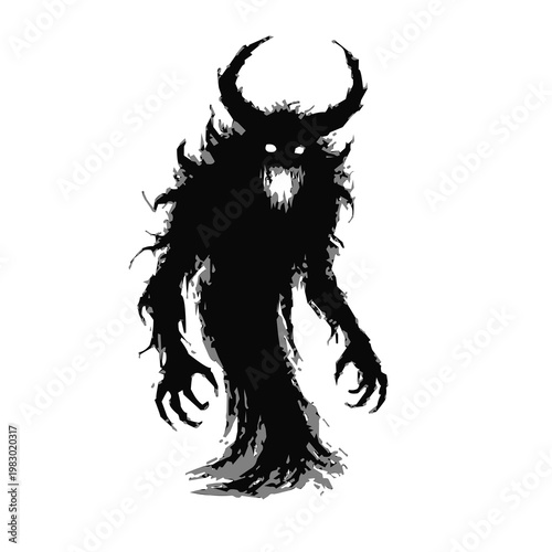 Darkness Born Monster Silhouette