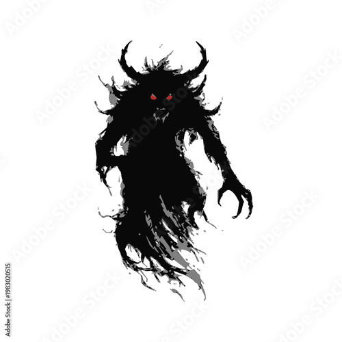 Darkness Born Monster Silhouette