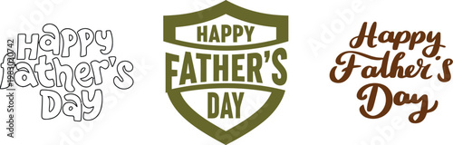 Happy father's day calligraphy designs a celebration of dad