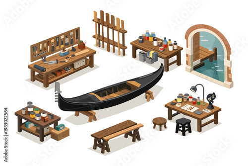 Gondola Workshop Isometric View