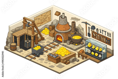 Gold Mine Processing Facility