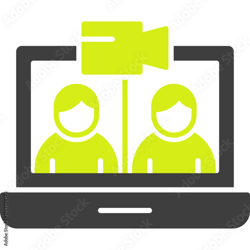 Video Conference Vector Icon