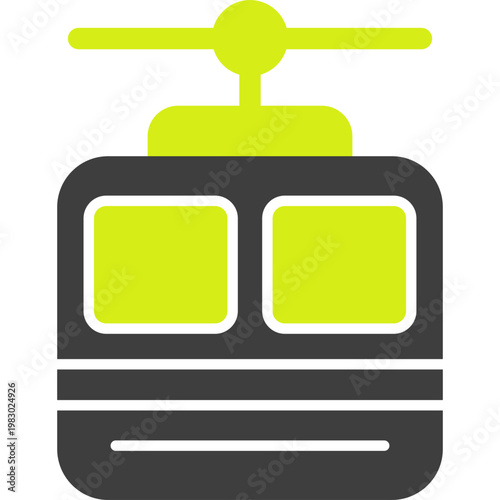 Cable car Vector Icon